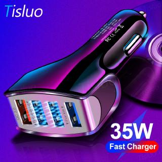 อุปกรณ์ชาร์จโทรศัพท์ 5v 3 . 5 a+ที่ชาร์จแบบ dual usb qc 3 . 0 สําหรับอุปกรณ์แท็บเล็ต