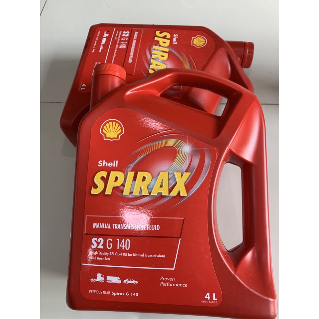 เชลล์ สไปแร็กซ์ น้ำมันเกียร์และเฟืองท้าย Shell Spirax S2 G140 ขนาด 4 ...