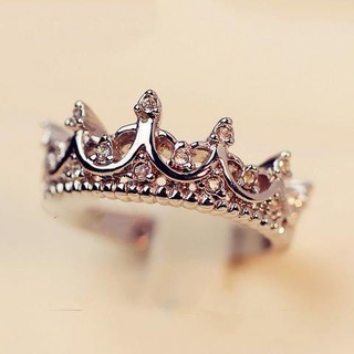 Fashion Jewelry Silver Crown แหวน