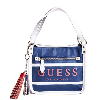 กระเป๋า GUESS Factory Marisoll Gym Logo Crossbody สี Navy สะพายคล้องตัวได้ ของแท้