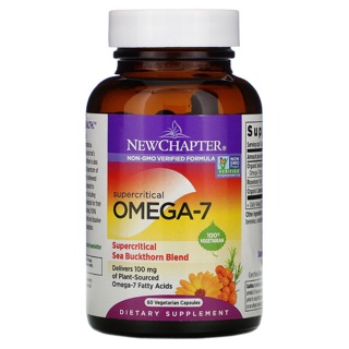 🌈PreOrder 🔥New Chapter, Supercritical Omega-7, 60 Vegetarian Capsules