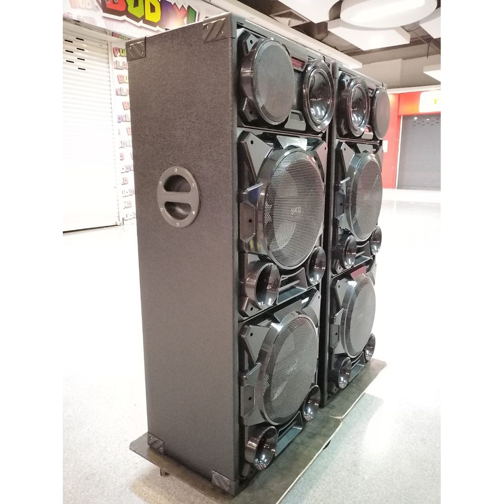 ราคา 1ตู้ ตู้ลำโพง พร้อมเครื่องขยายเสียง SKG AV-9213 PA-1 ลำโพง ขนาด 10 นิ้ว  ปรับเสียง ECHO ได้ FM/USB/SD 2ตู้7000 Card
