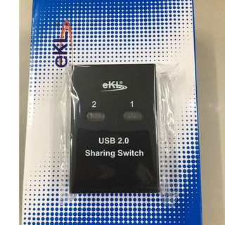 USB 2.0 Auto Switcher (คอม 2 เครื่องใช้ปริ๊นเตอร์ 1 เครื่อง)สัญญานดีทนทานได้มาตรฐาน