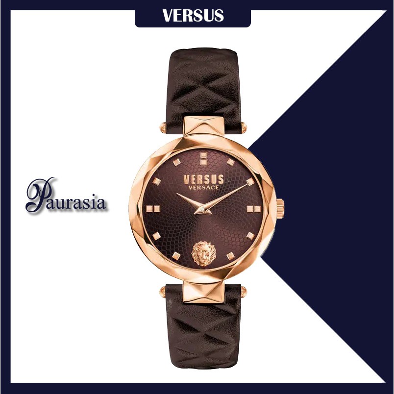 [ของแท้] Versus by Versace นาฬิกาข้อมือ ผู้หญิง รุ่น VERSUS SCD07-0016 COVENTGARDEN BROWN DIAL BROWN