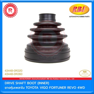 ยางหุ้มเพลาใน TOYOTA VIGO 4WD REVO 4WD FORTUNER 04-21 RBI DRIVE SHAFT BOOT (INNER)