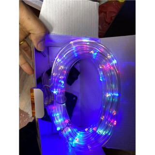 ไฟสายยาง โซล่าเซลล์ กันน้ำ พลังงานแสงอาทิตย์ ยาว 10 เมตร สีขาว,เหลือง,RGB.