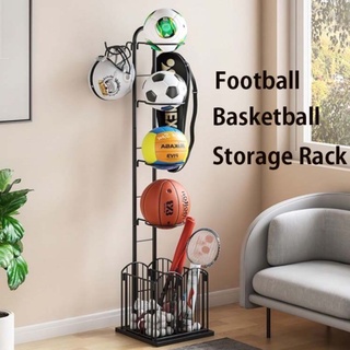 ⚡️ลดราคา⚡️ชั้นเก็บลูกบาสเก็ตบอล Basketball Storage Rack ชั้นเก็บของ ชั้นเหล็กวางลูกบอล บาสเก็ตบอล แป้นบาสเด็ก
