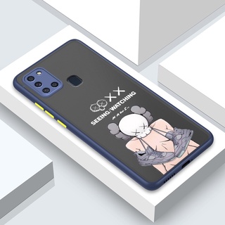 เคสโทรศัพท์มือถือ ซิลิโคนนิ่ม กันรอยเลนส์กล้อง ลาย Kaws Street แฟชั่นเรียบง่าย สําหรับ Samsung Galaxy A70 A31 A12 A02S A21S A72 A42 A52 A32 A02 M02 5G 4G