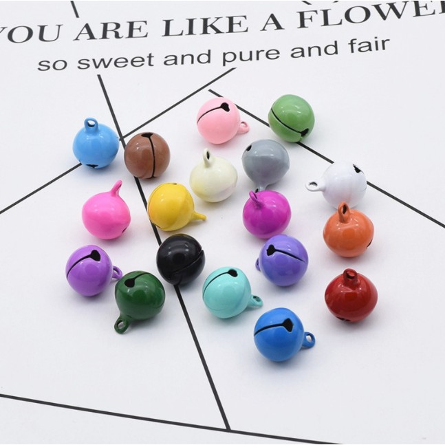 (พร้อมส่ง)กระพรวน กระดิ่ง 4 cm กระพรวนหลากสี