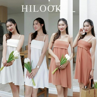 เดรสสายเดี่ยว สายปรับได้ Pretty Dress ป้ายHilook