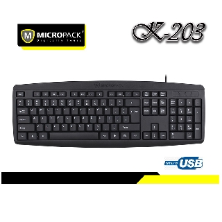 คีย์บอร์ด Keyboard MICROPACK  รุ่น K-203  USB