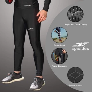 Spandex กางเกงรัดกล้ามเนื้อขายาวเป้าสี่เหลี่ยม เป้าไม่แตก ปกป้องกล้ามเนื้อ ลดเกิดตะคริว CM302/CM503