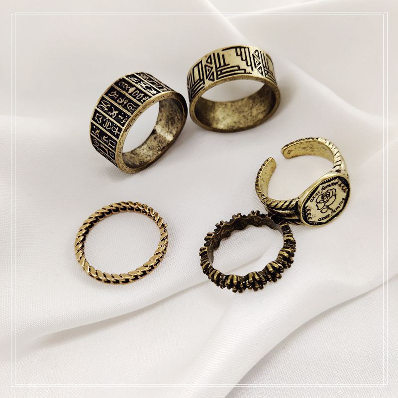 แหวนแหวนทองแหวนทองครึ่งสลึงแหวนแฟชั่นแหวนเงินแท้แหวนคู่แหวนทอง 1 สลึงแหวนเพชรแหวนทอง 1กรัม1ชุด5ราคา แฟชั่นย้อนยุคบุคลิกภ