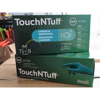 ถุงมือไนไตร TouchNTuff 92-600 กันน้ำมัน สารเคมี ทนทาน ยืดหยุ่นดีเยี่ยม