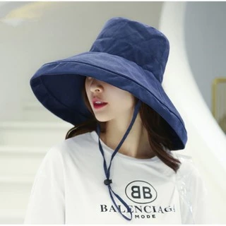 มาใหม่ หมวกบัคเก็ตแบบปีกกว้าง กันแดดดี (B33)