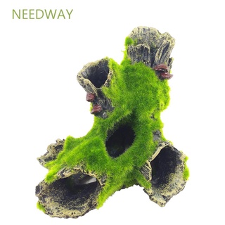 Needway อุปกรณ์เสริมกิ่งไม้เรซิ่นสําหรับตกแต่งตู้ปลา