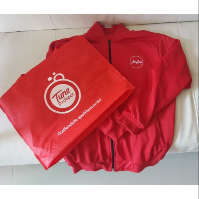 เสื้อ jacket ที่ระลึก AirAsia พร้อมถุง