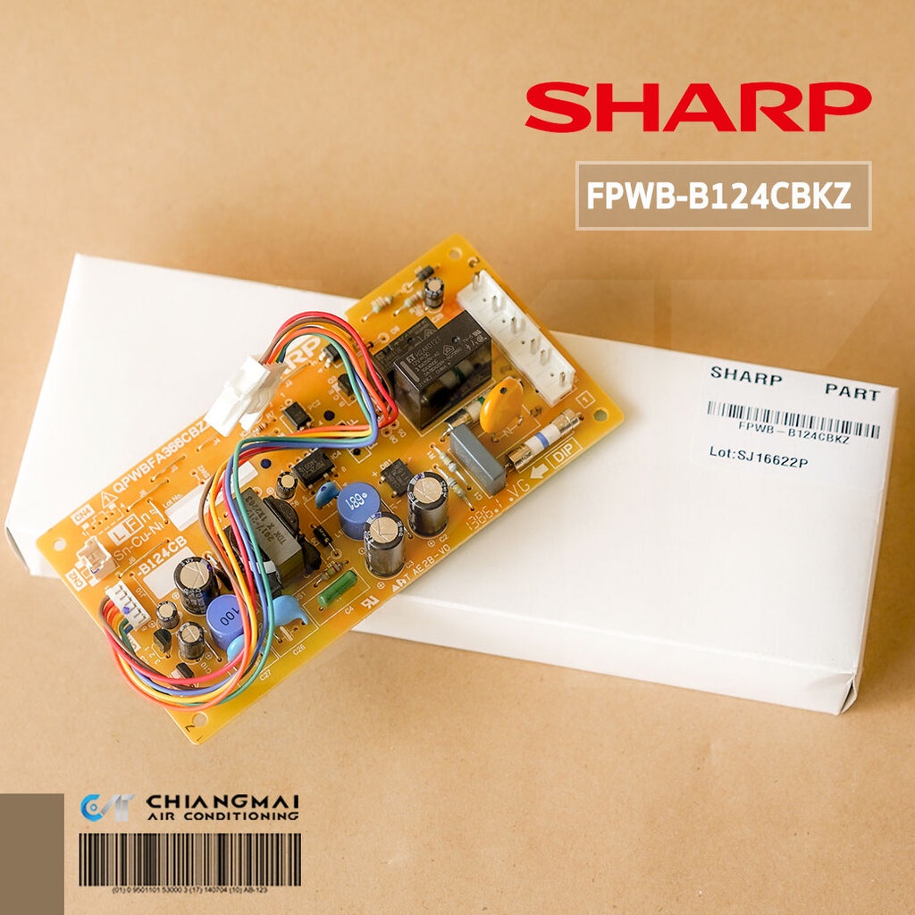 FPWB-B124CBKZ แผงวงจรตู้เย็น SHARP แผบอร์ดตู้เย็นชาร์ป รุ่น SJ-C19S, SJ-C20X, SJ-C17S, SJ-C19P อะไหล