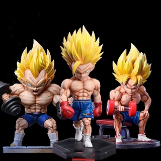 โมเดลฟิกเกอร์ PVC อนิเมะดราก้อนบอล Z GK Fitness Vegeta Son Gohan Dumbbell Vegeta IV ขนาด 17 ซม. เหมาะกับของขวัญ ของเล่นสําหรับเด็ก และเพื่อน