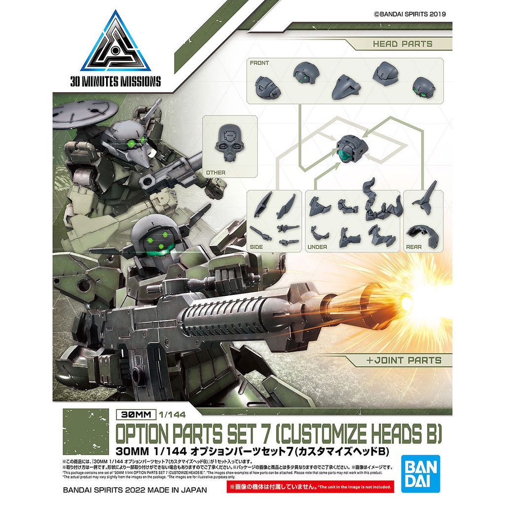 (1/144)Bandai 30MM Option Parts Set 7 (Customize Head B)
