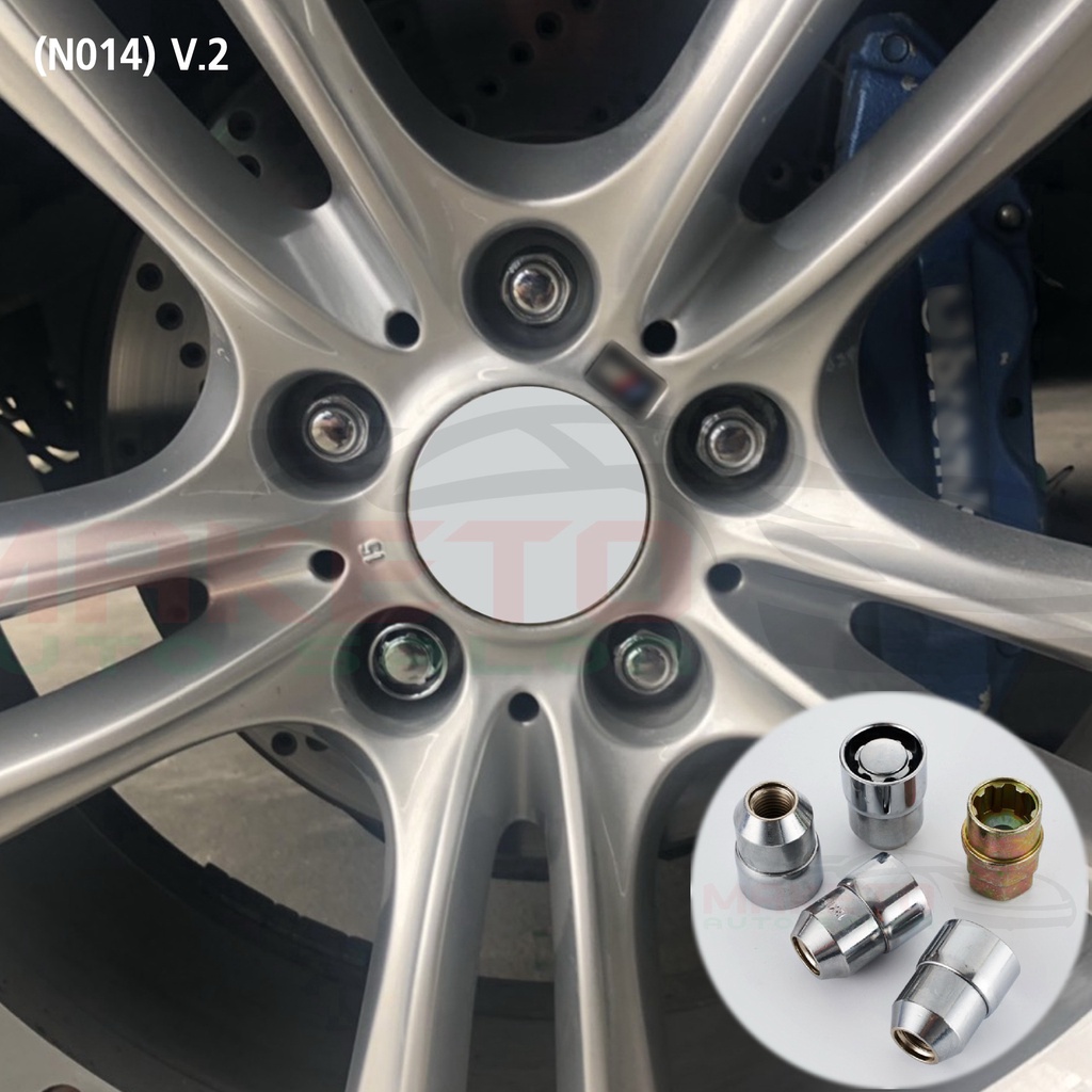 (N014) น๊อตล้อกันขโมย Super Lock Wheels รุ่นหัวปิด V.2 เกลียว 1.50 / 1.25