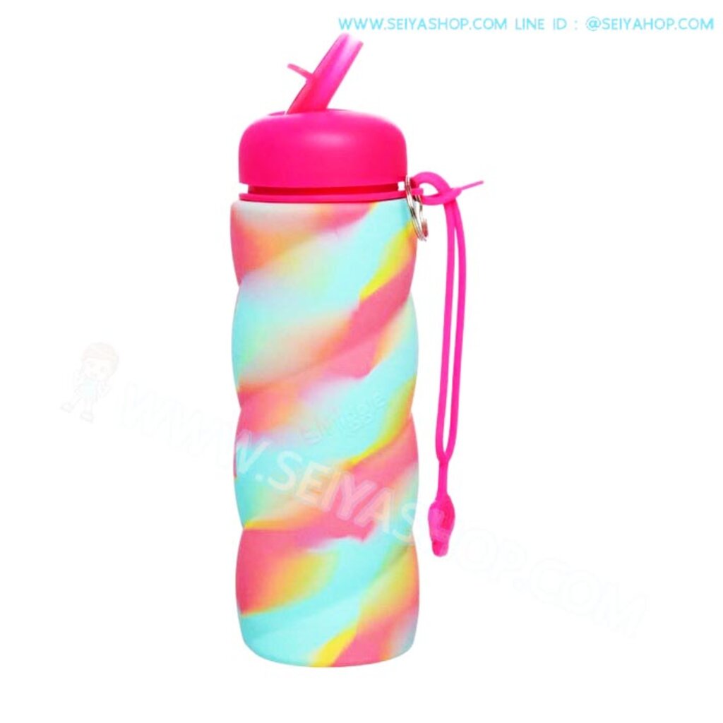 SMO10 Smiggle ขวดน้ำ ซิลิโคน Twisty whirl sillicone