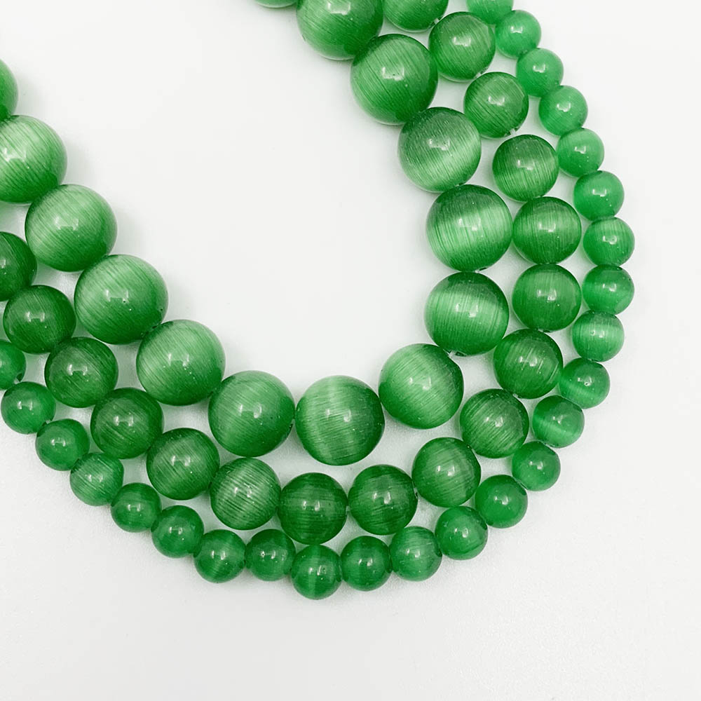 St.kunkka ลูกปัดหินธรรมชาติ ทรงกลม ขนาด 6 มม. 8 มม. 10 มม. สําหรับทําเครื่องประดับ DIY - รูปที่ 3