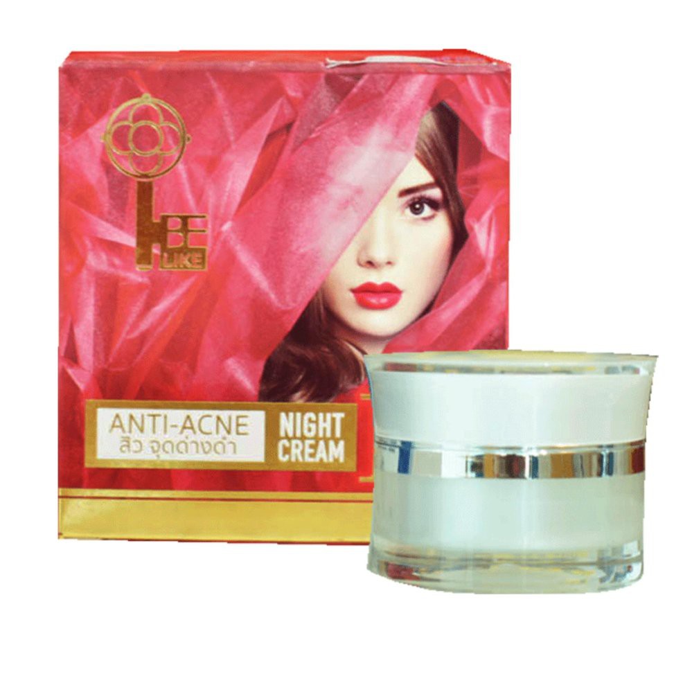ครีมบีไลค์สีแดง(Anti-Acne Night Cream)