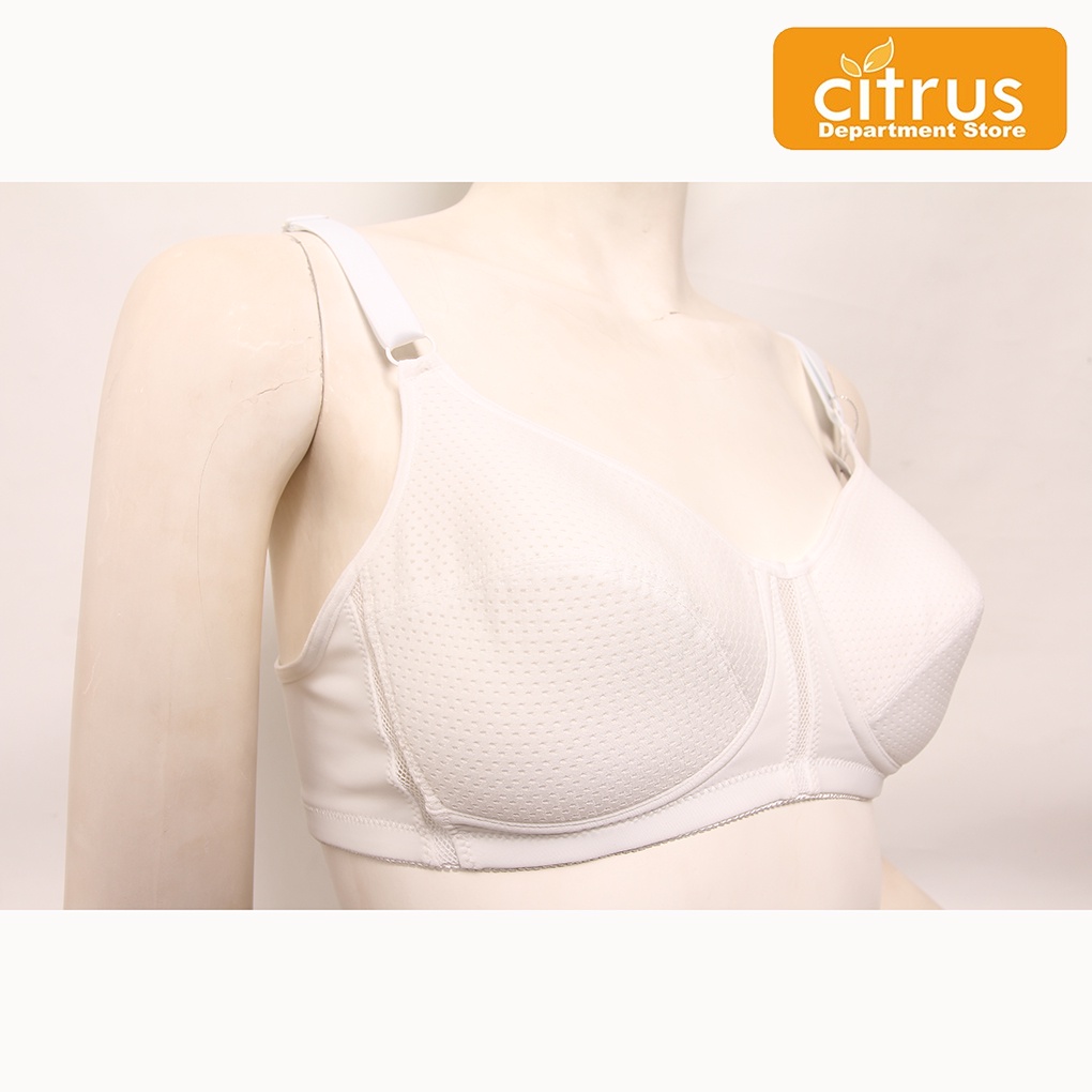 Putih HITAM Wacoal Sport Bra Non Wire IB 1013 Women In Black, White, Pink & Cream