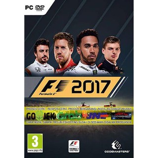 F1 2017 CD DVD เกมพีซีเกมแล็ปท็อป