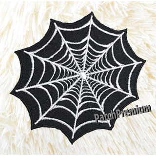 ใยแมงมุม ฮาโลวีน Halloween - ตัวรีด (Size M) ตัวรีดติดเสื้อ
