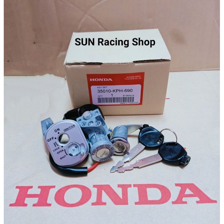 สวิทช์กุญแจ HONDA (แท้) WAVE125 R ไฟหน้าแหลม เวฟ125 S หัวเถิก เวฟ125R นิรภัย
