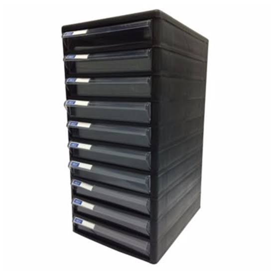 ตู้เก็บเอกสาร  ORCA 10 ชั้น TCB-10  โครงดำลิ้นชักใส (กดสั่งไม่เเกิน 2 ตู้ ต่อ 1 คำสั่งซื้อ) ราคาต่อ 1 ตู้