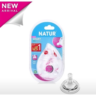 จุกนม Natur คอกว้าง Smart Biomimic  ไซส์ S,M,Lซื้อ2ฟรี1