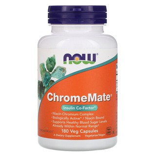 🔥Preorder🇺🇸Now Foods, ChromeMate, 180 Veg Capsules