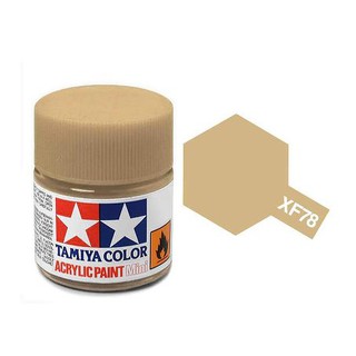 สีสูตรน้ำทามิย่า Tamiya Acrylic XF78 Wooden Deck Tan 10ml