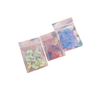 ✨พร้อมส่ง [6001-6019] 🦋 ลูกปัดแก้วผีเสื้อ ลูกปัดเสื้อ สีโทนใส ลูกปัดใส DIY 10 ชิ้น