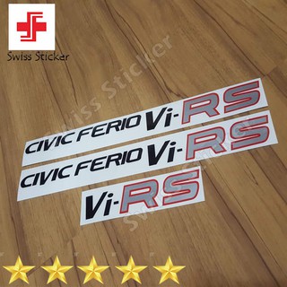 สติกเกอร์ติดรถยนต์ สําหรับ Honda Civic Ferio Vi-RS