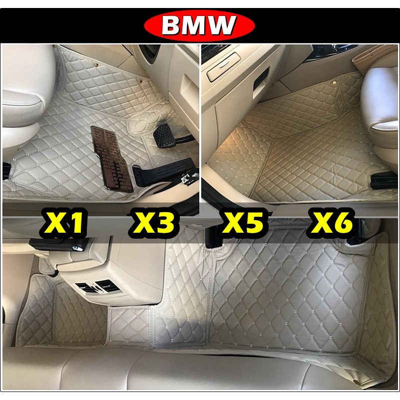 BMW X1 F48 / BMW X3 F25 / BMW X5 F15 / BMW X6 F16 พรมรถยนต์6D เข้ารูป เต็มคัน