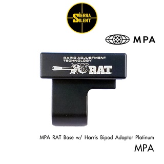 MPA RAT Base w/ Harris Bipod Adaptor Platinum