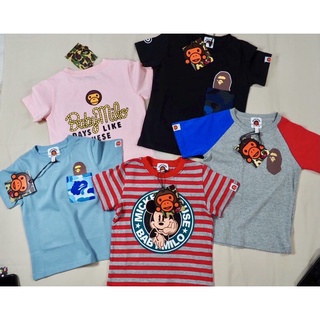 (Ep.1)🐵Bapekids🐵เสื้อยืดเด็กเเขนสั้น เสื้อยืดเด็กผู้ชาย babymilo 4 สี 100-140🙊พร้อมส่ง🇹🇭