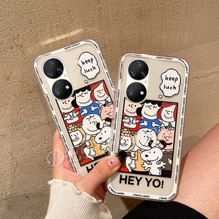 เคสโทรศัพท์ Huawei P50 Pro / Nova9 / Nova9 Pro / Nova8i / Nova8 Phone Case New Lovely Cute Cartoon Handphone Casing เคส Nova 9 9Pro 8i Transparent Back Cover Shockproof Couple TPU Cases