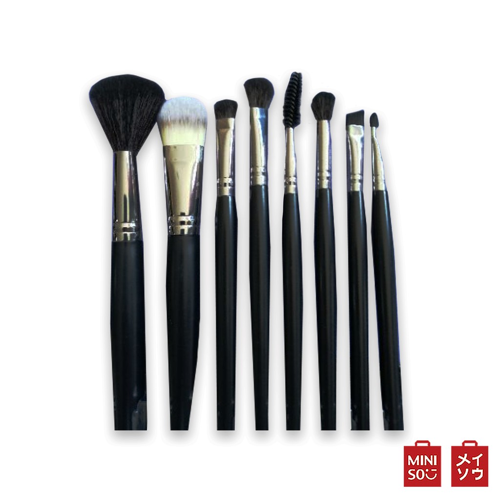 Miniso ชุดเซ็ตแปรงแต่งหน้า 8 ชิ้น Makeup Brush Set Deluxe | Shopee Thailand