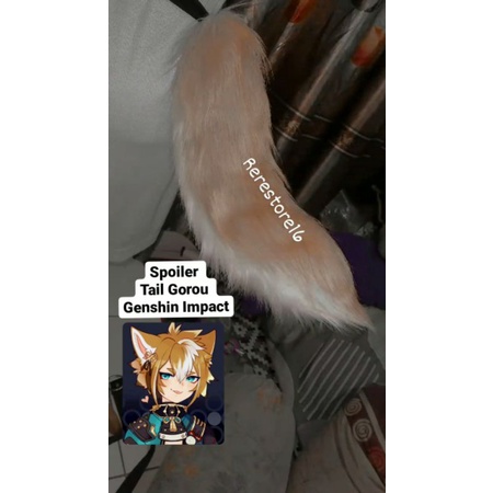 Gorou genshin หูกระแทกและหาง