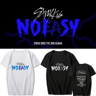 Kpop Straykids Album Vol.2 Noeasy เสื้อยืดลําลองสําหรับ Unisex แขนสั้นเหมาะกับฤดูร้อนS-5XL