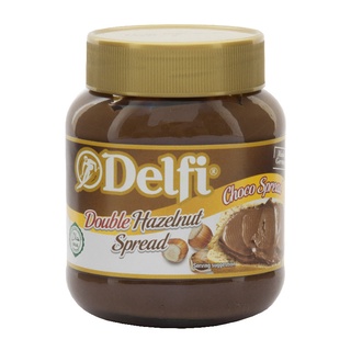 โปรโมชัน! เดลฟี่ ดับเบิ้ล เฮเซลนัท สเปรด 350 กรัม Delfi Double Hazelnut Spread 350g