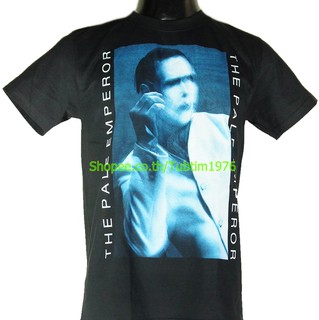 เสื้อยืดโอเวอร์ไซส์เสื้อวง Marilyn Manson เสื้อยืดวงดนตรีร็อค เสื้อวินเทจ มาริลีน แมนสัน MMS1618S-3XL