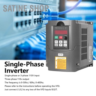 Satine Shop อินเวอร์เตอร์บูสต์ 2.2Kw 110V อินพุตเฟสเดียว เอาท์พุตมอเตอร์ 3 เฟส Hy02D211B