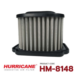 HURRICANE กรองอากาศสแตนเลส , ผ้าแดง Yamaha MT-07 HM-8148