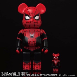 พร้อมส่ง Bearbrick Spider Man ของแท้ 400%+100%